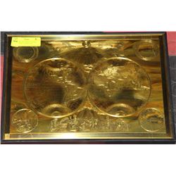 HANDCRAFTED BRASS ETCHING WITH UNIQUE OXIDATION