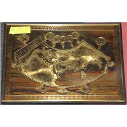 HAND CRAFTED BRASS ETCHING WITH UNIQUE OXIDATION