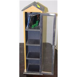 4 TIERED HANDPAINTED DECORATIVE SHELF CABINET