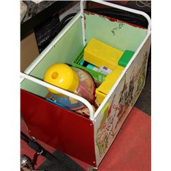 ROLLING TOY BOX FULL OF KIDS TOYS FISHER PRICE