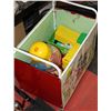 Image 1 : ROLLING TOY BOX FULL OF KIDS TOYS FISHER PRICE