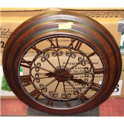 LARGE DECORATIVE WALL CLOCK 28"