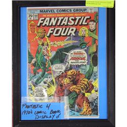 FANTASTIC FOUR VINTAGE COMIC BOOK DISPLAY #160