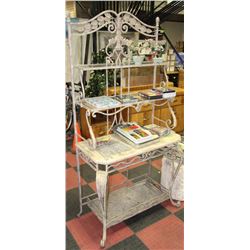 WROUGHT IRON BAKERS RACK