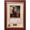 Image 1 : Charlton Heston: The Ten Commandments, Autographed Personal Check and Color Photograph #