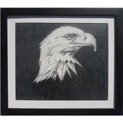 Kenneth Bianchi, Bald Eagle, Charcoal Drawing
