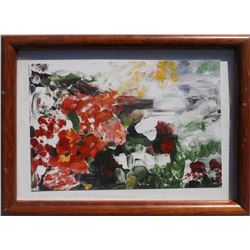 Selma Blair, Abstract Flowers, Offset Lithograph