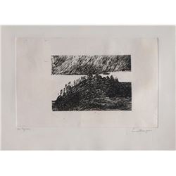 Louise Bourgeois, Death of a Dog, Etching