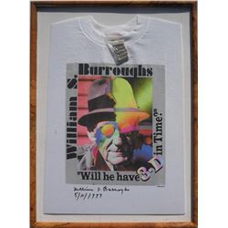 William S. Burroughs, Will He Have 3-D In Time? May I, Autographed T-Shirt with Bullet Shells