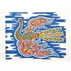 Image 1 : Edouard Dermit, Flying Peacock I, Silkscreen #