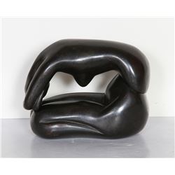 Lisa Fonssagrives-Penn, Curled Nude, Bronze Sculpture in Two Parts #