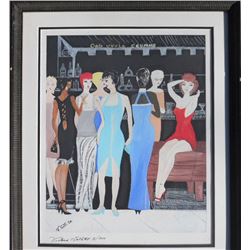 Victoria Gotti, Girls Night at Uncle Crumms, Lithograph