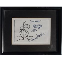 Buddy Hackett, Cat Boat, Marker Drawing