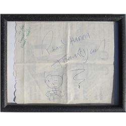 Richard Harris, Doodle Figure, Ink on Napkin Drawing