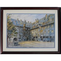 Adolf Hitler, Courtyard of the Old Residency in Munich, Poster