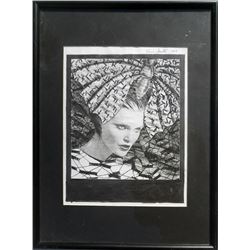 Eric Javits, Woman in Spider Hat, Offset Lithograph