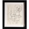 Image 1 : Jerzy Kosinski, Self-Portrait Writing, Ink Drawing