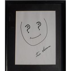 Jack Lemmon, Question Portrait Doodle, Marker Drawing