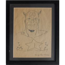 Henry Lee Lucas, Captain America, Pencil Drawing