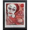 Image 1 : Marcel Marceau, Self Portrait with Butterfly, Lithograph