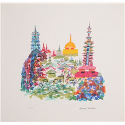 Henry Miller, A La Durrell, Lithograph #
