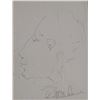 Image 1 : Robert Mitchum, Side Profile Doodle, Ink Drawing