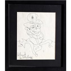 William Norwich, Portrait, Ink Drawing
