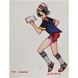 Ferdie Pacheco, Old Jogger, Lithograph #