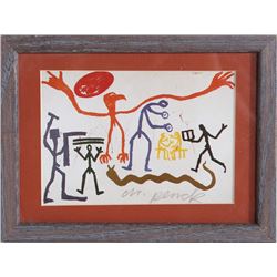 A. R. Penck, Untitled, Offset Lithograph