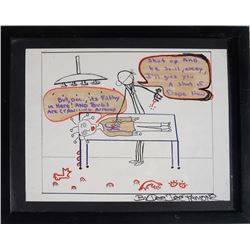 Dee Dee Ramone, Dope Hospital, Ink and Marker Drawing