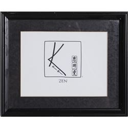 Keanu Reeves, Zen Design for Angelwear, Offset Lithograph