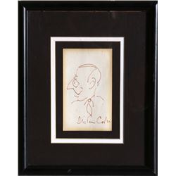 Unknown, Portrait of Man in Suit Ink Drawing