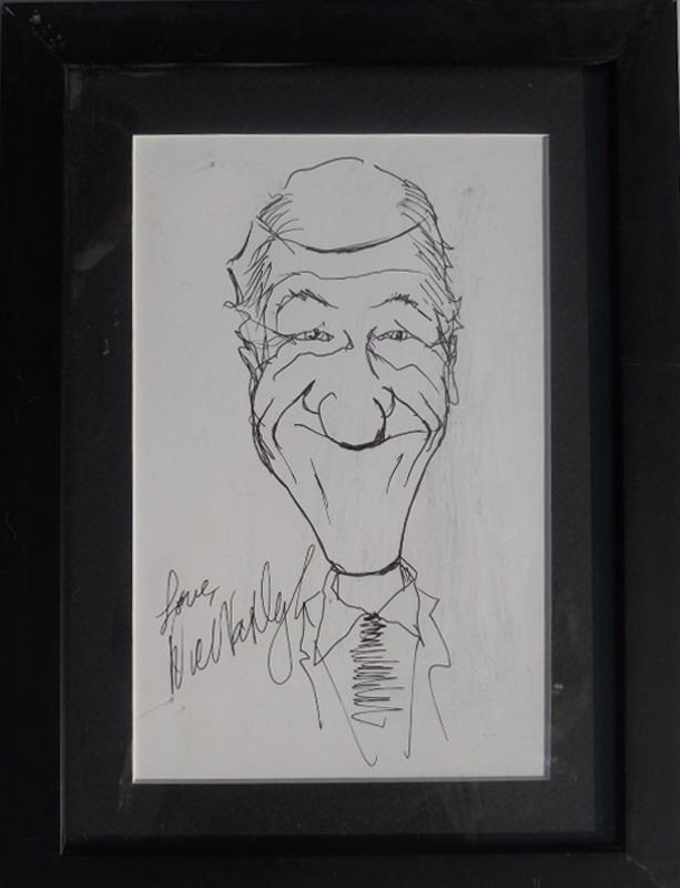 Dick Van Dyke, Self Portrait, Ink Drawing