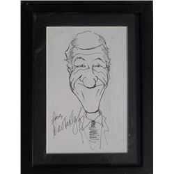 Dick Van Dyke, Self Portrait, Ink Drawing