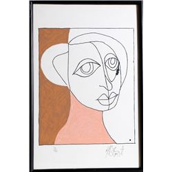 Kurt Vonnegut, Untitled Portrait, Silkscreen