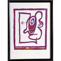 Kurt Vonnegut, Untitled Tock Tick, Silkscreen