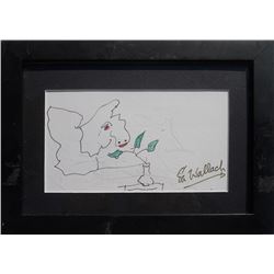 Eli Wallach, Vase Doodle, Ink Drawing