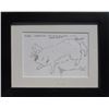Image 1 : Jamie Wyeth, Pig, Ink Drawing