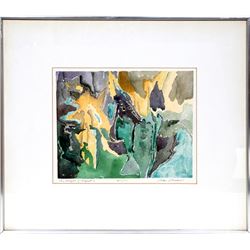 Alan Gussow, The Weight of August, Watercolor Painting