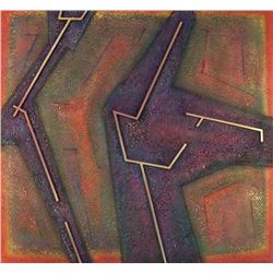 Warren Wolf, Abstract 7-25-99-2, Oil Painting