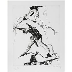 Malcolm Morley, Soldier, Etching