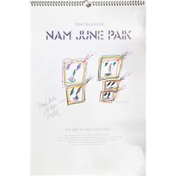Nam June Paik, Calendar 2006, Signed Calendar with 12 Photographic Prints