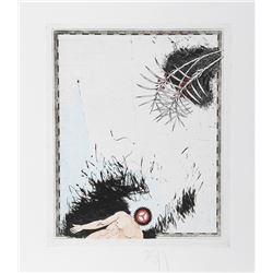 Donald Saff, Action Figure, Aquatint Etching