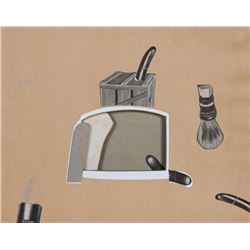Donald Roller Wilson, Ever-Ready Hard Rubber Grip, Mixed Media Collage