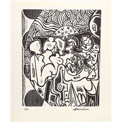 Martin Barooshian, Donatello's Choir Boy, Intaglio Print