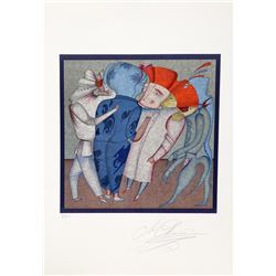 Mihail Chemiakin, Untitled III from Carnival of St. Petersburg Suite, Lithograph