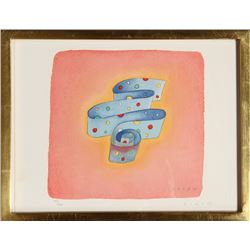 Jean-Michel Folon, 1988 Flag Series - United Nations, Lithograph