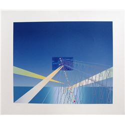 Jean-Michel Folon, I'm Writing from Coney Island, Serigraph