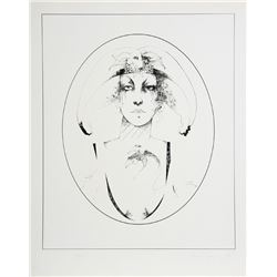 Ramon Santiago, Swan Portrait, Lithograph