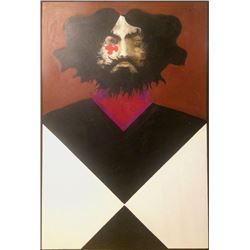 Ramon Santiago, Puzzled Man, Oil Painting